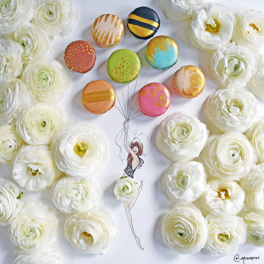 Flower Fashion Illustrations