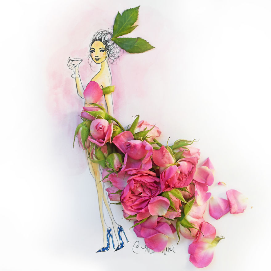 Flower Fashion Illustrations