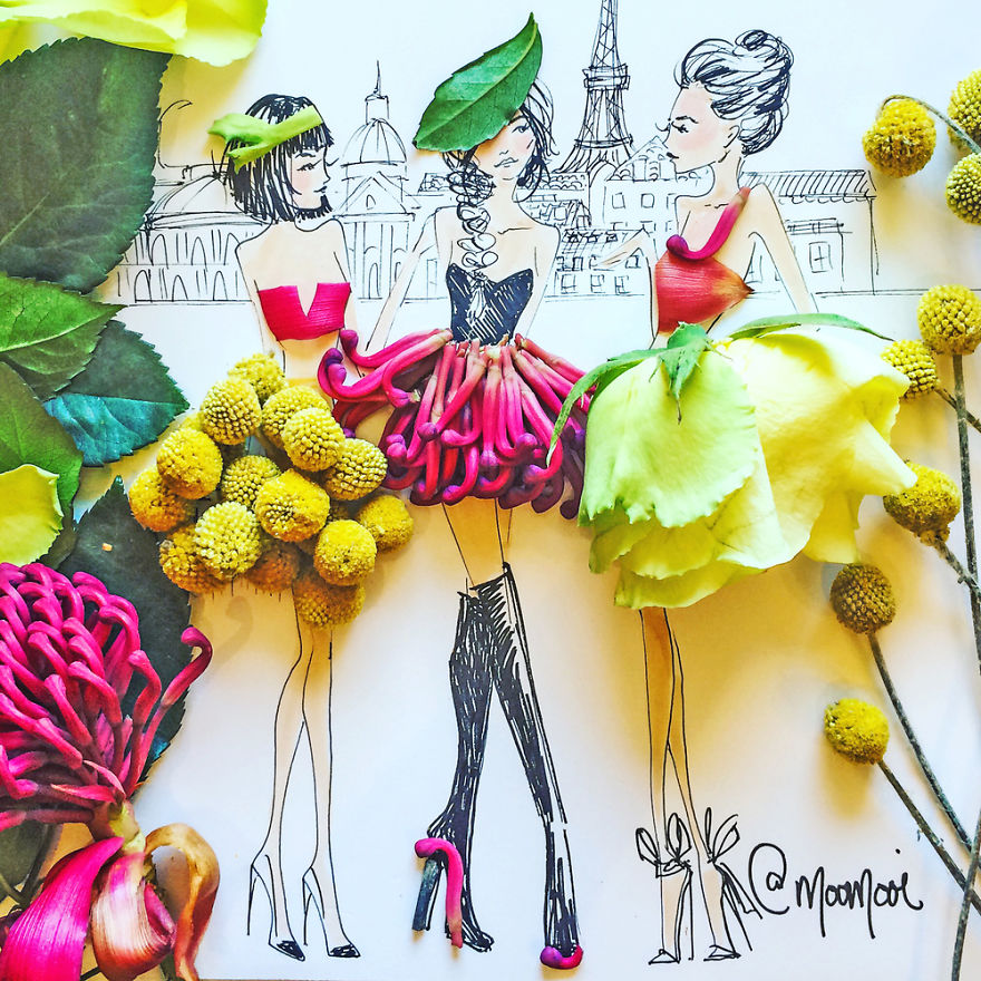 Flower Fashion Illustrations
