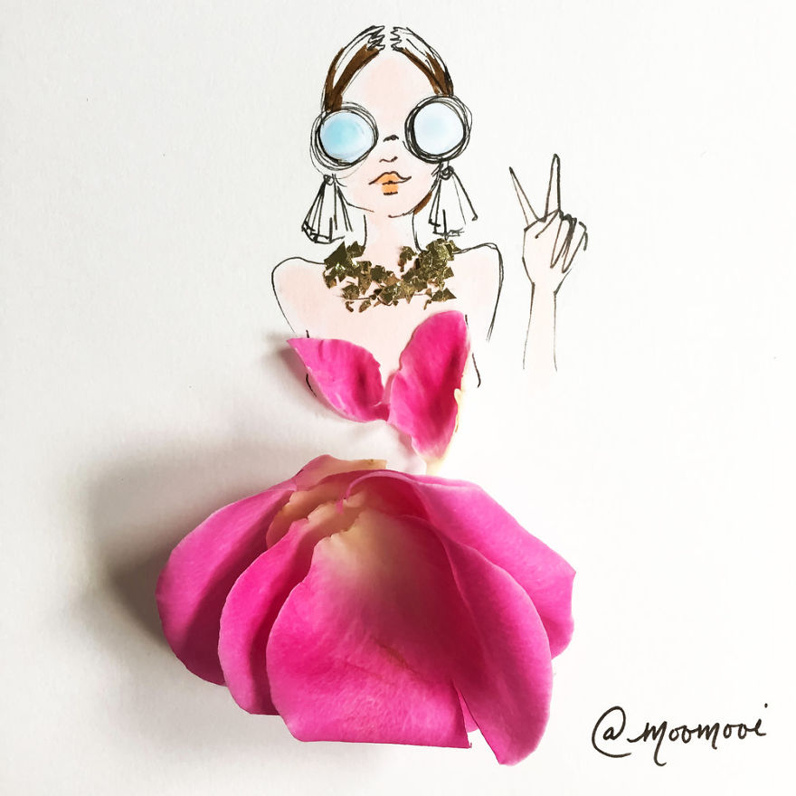 Flower Fashion Illustrations