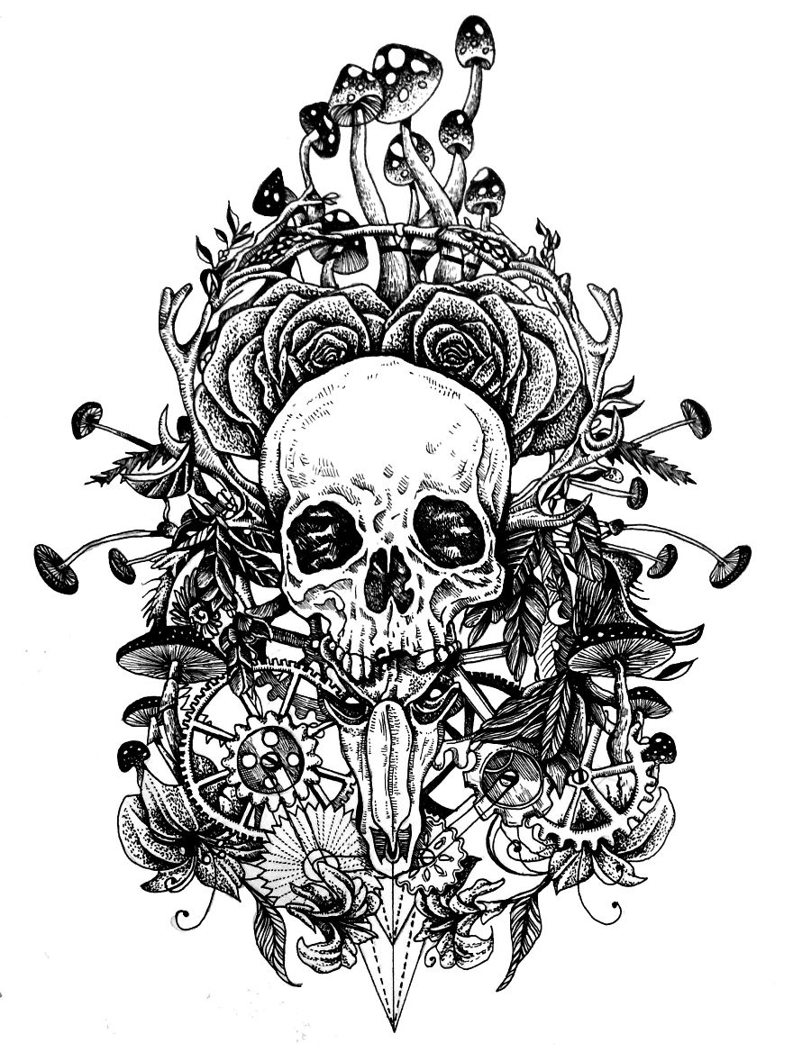 My Own Hand-drawn Custom Tattoo Designs