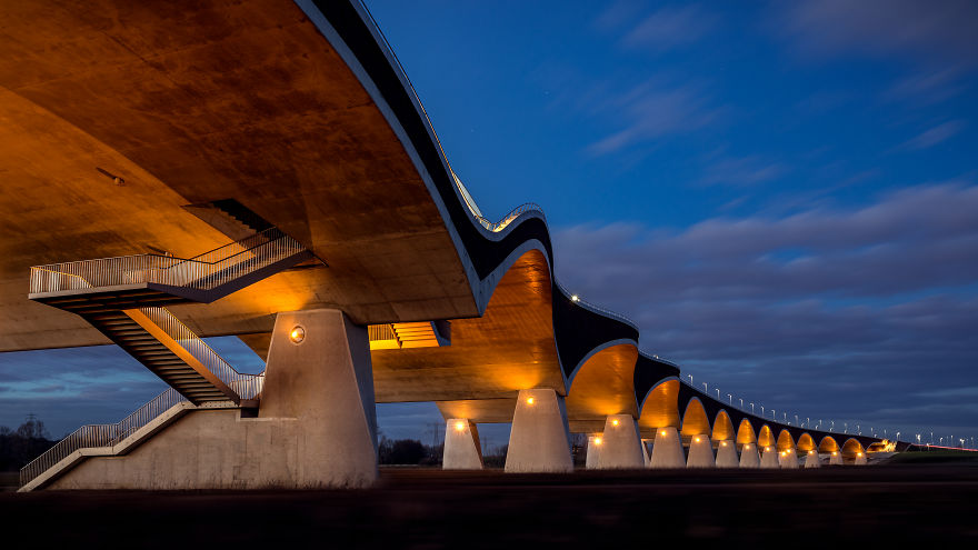 The "De Oversteek" Bridge In Nijmegen