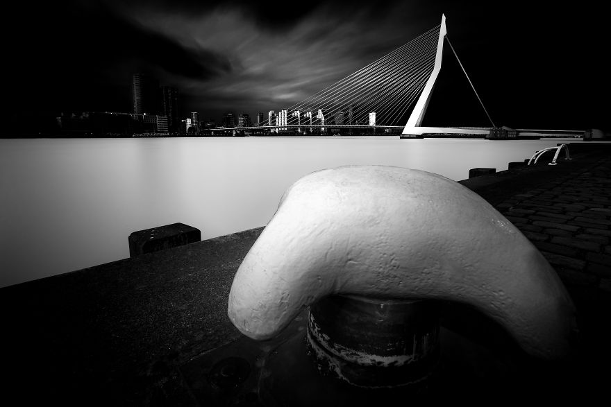 Rotterdam With Its Famous Landmark