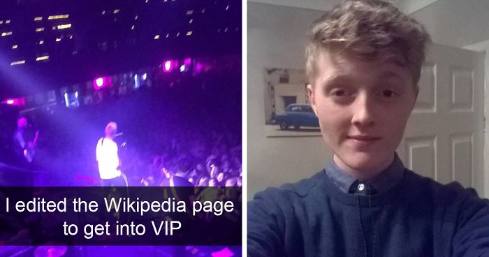 This Teen Just Sneaked Into Band’s VIP Section By Simply Editing Its Wikipedia Page