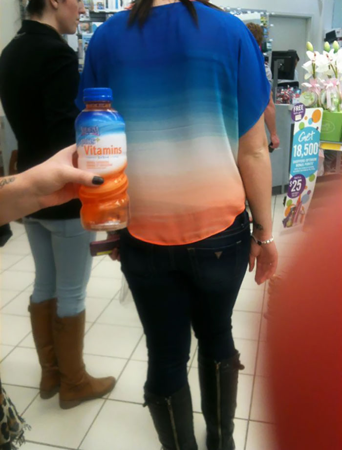 This Woman Or A Vitamin Drink?