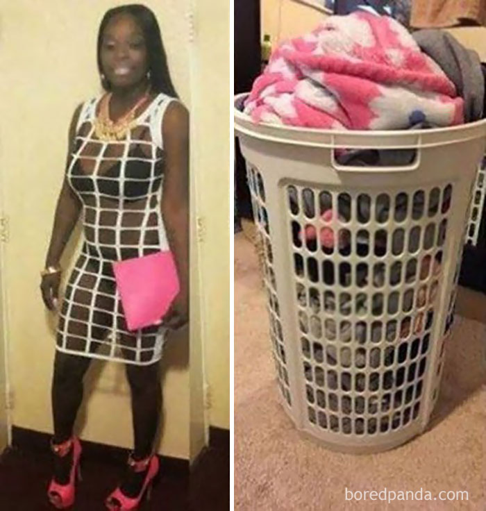 This Lady Or A Laundry Basket?