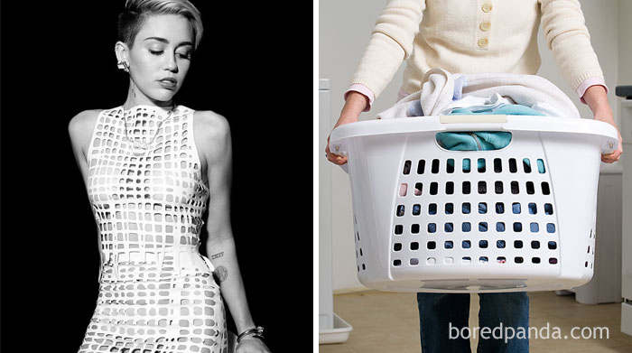 Miley Cyrus Or This Laundry Basket?