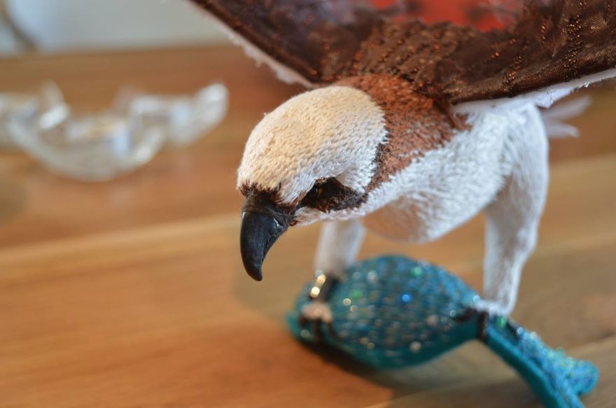 I Make Birds From Fabric And Thread