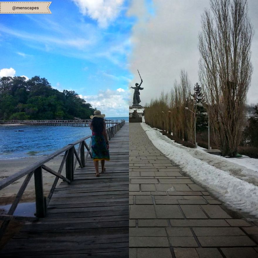 I Find Myself On The Roads - Turkish Traveller Great Collage Works I Find Myself On The Roads - Turkish Traveller Great Collage Works