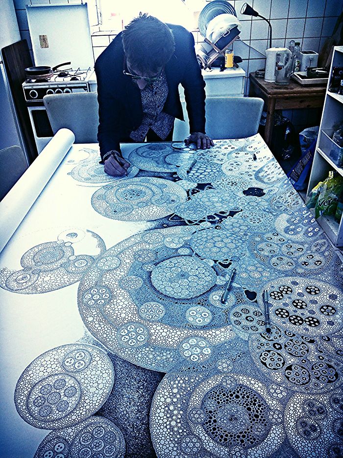 Intricate Drawings That I Create On Any Kind Of Surface