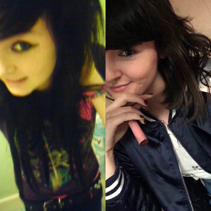 2008 - Aged 13, Obsessed With Heavy Eyeliner And Pop Punk. Now - 21, A Few Days Away From The First Play I've Ever Written And Directed Opening, And With A Much Better Music Taste.