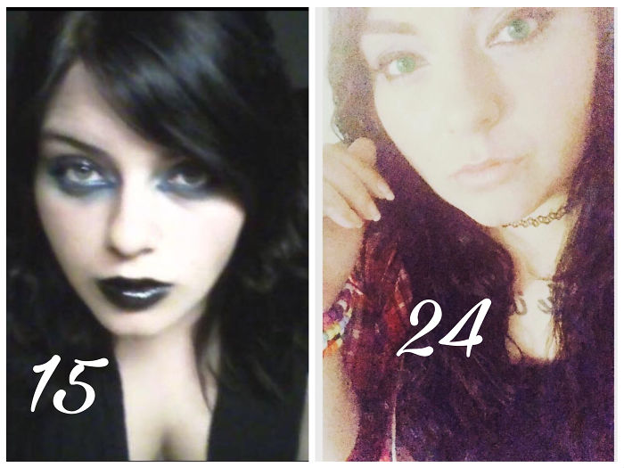 Me At 15 And 25, Not Sure What I Was So Angry About, But Boy Was I Angry