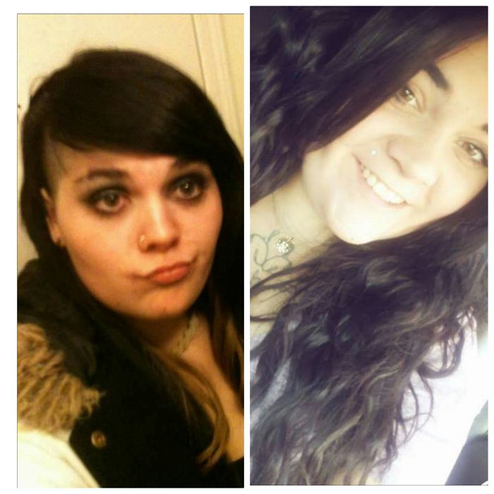 Me At 17- Me At 22 I Thought I Knew Everything, I Hated Everyone, Shaved My Head To Make A Point. Stayed Getting High And Fighting In School Hung Out With A Crowd Of Girls And We Called Ourselves The Rich City Bad B*@#$. Now I Have A Beautiful 4 Month Old And I'm A Dsp Worker, Married And Happier Than Ever.