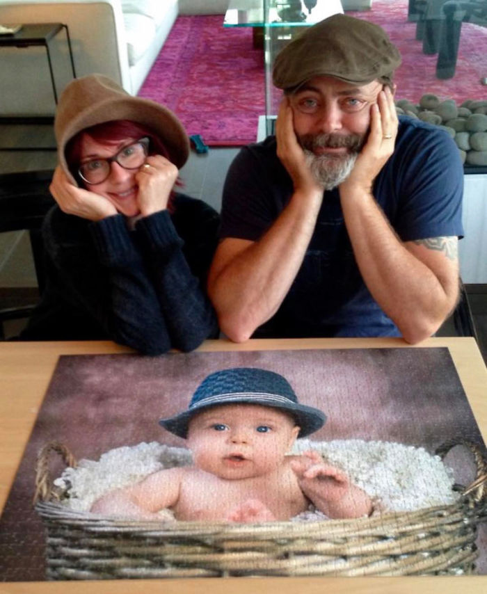 Nick-offerman-megan-mullally-puzzles