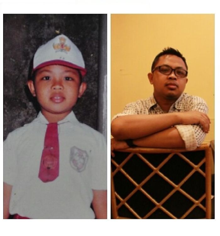 Me At Age 8 In 1989, And At Age 34 In 2015