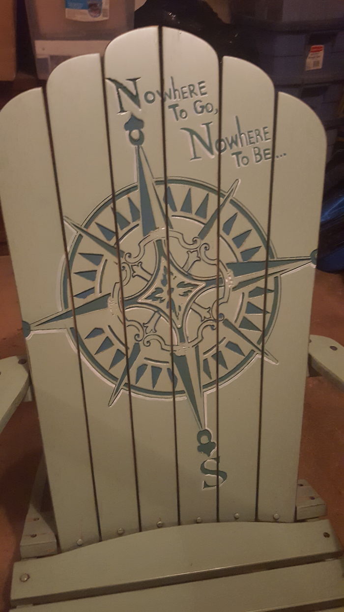 I Painted A Personalized Margaritaville Themed Adirondack Chair