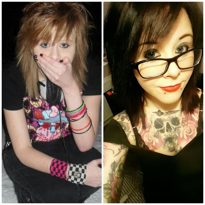 2009 - 2017. I Was A Proper Scene Kid. Now I Just Listen To Heavier Bands And Got Tattoos.