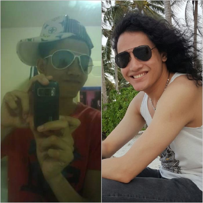 Was Known To Be A Rebellious And Loudly Teenager. Currently Chasing My Dreams And Passion As A Singer With 2 Singles Of My Own Now! Indeed, Time And Experiences Will Change You! (left: 2009 & Right: 2017)