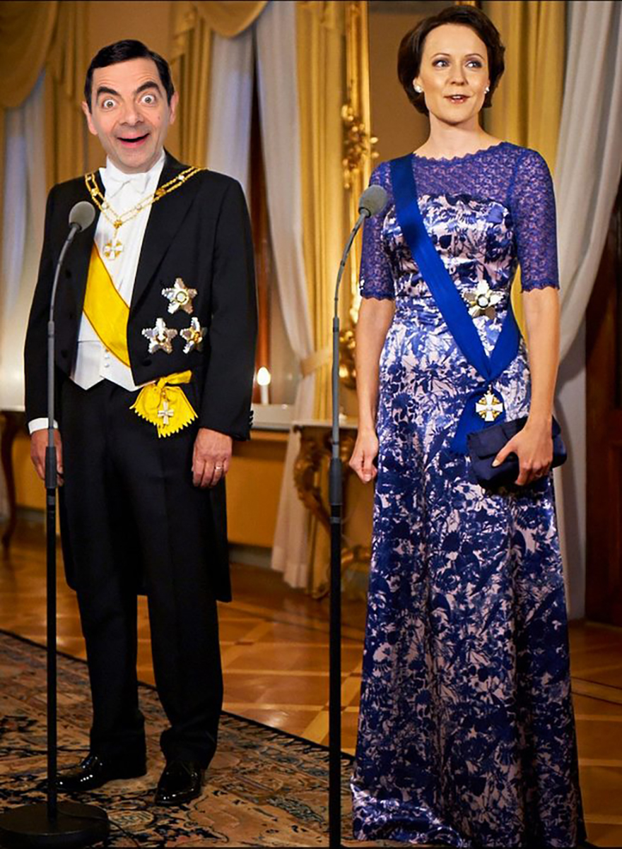 The President Of Finland Sauli Niinistö And His Wife Jenni Haukio During The Finnish Independence Day Celebration.