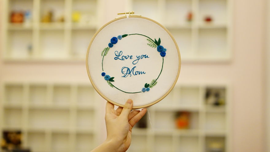I Found Out How To Brighten The Wall With Hand Embroidery Hoop Art I Found Out How To Brighten The Wall With Hand Embroidery Hoop Art