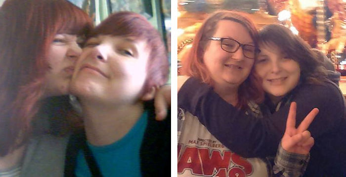 My Girlfriend On The Left And Me 2009 - My Fiancee(same Woman) And Me 2017