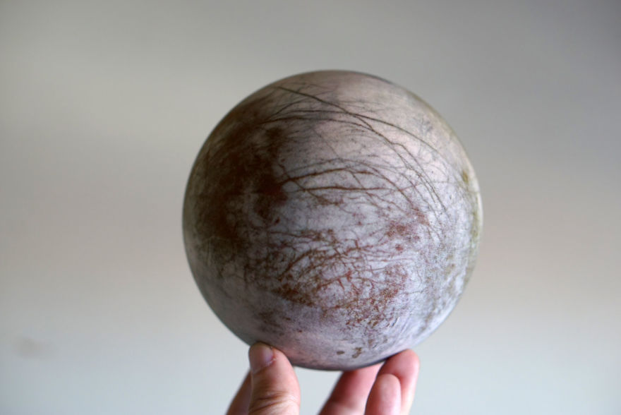 Europa, Jupiter's Moon, Globe