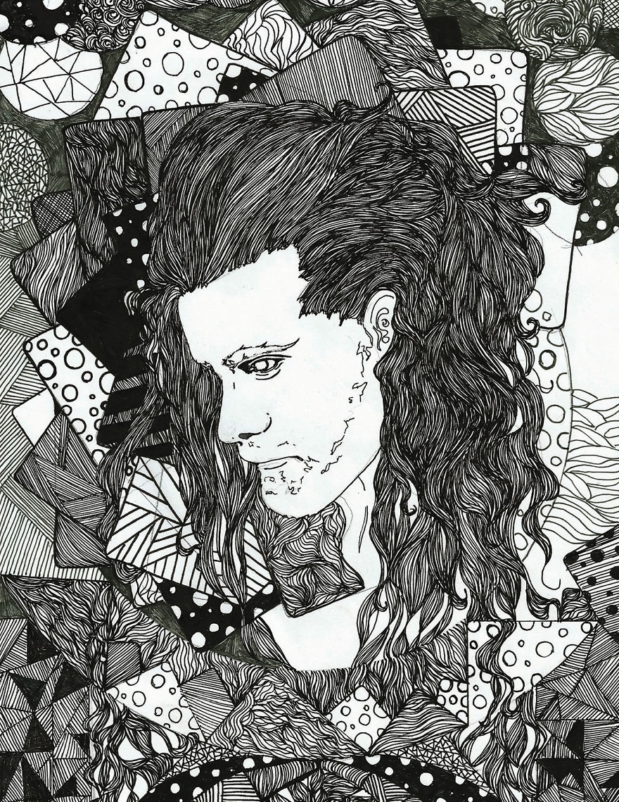 I Enjoy Creating Art Using Black Pens