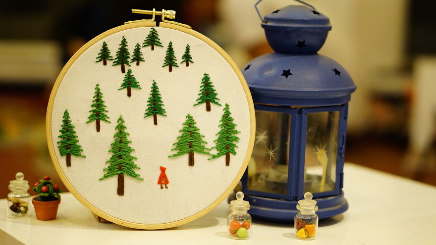 I Found Out How To Brighten The Wall With Hand Embroidery Hoop Art I Found Out How To Brighten The Wall With Hand Embroidery Hoop Art