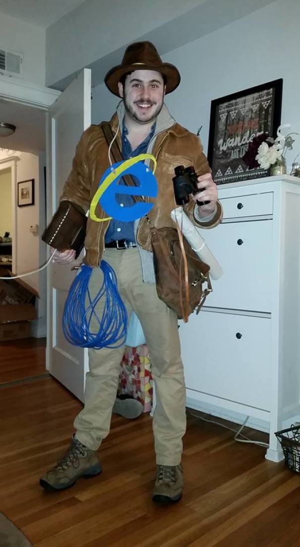 My Friend Went As The Internet Explorer For Halloween