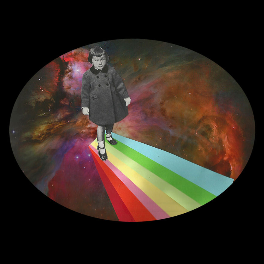 I Create Collages Using Pictures I Find In Old Used Books