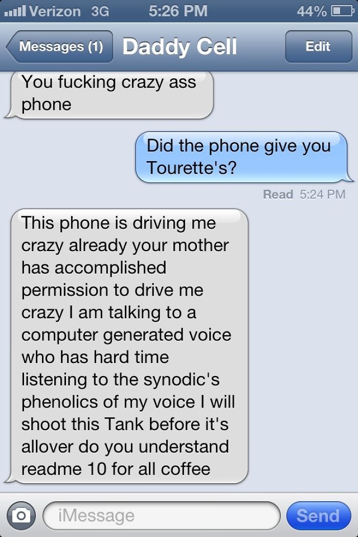 Dad Gets A New Phone For Xmas, Struggles With Voice Text