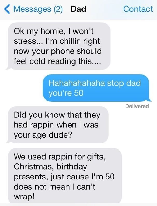 Funny Dad Text