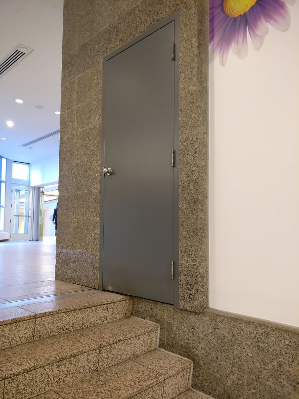 Halfway Off The Stairway. Crappy Doorway