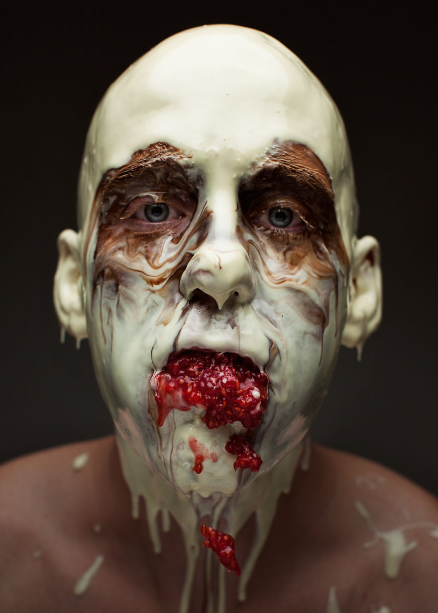 World Class Chef Serves Dishes On His Face To Prove A Point