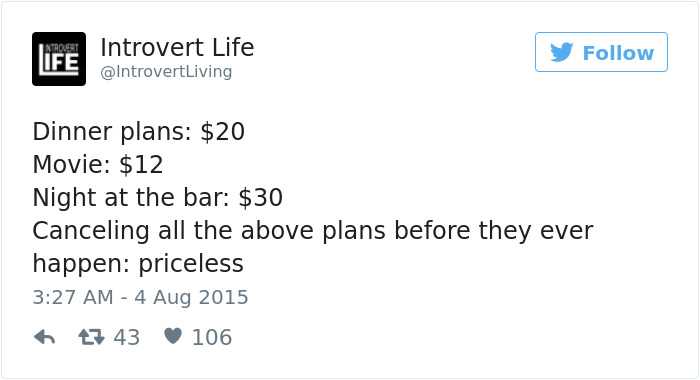Introvert Tweet
