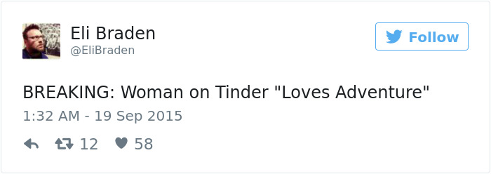 Isn't That Understood If You're On Tinder?