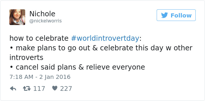 Introvert Tweet