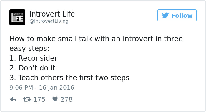 Introvert Tweet