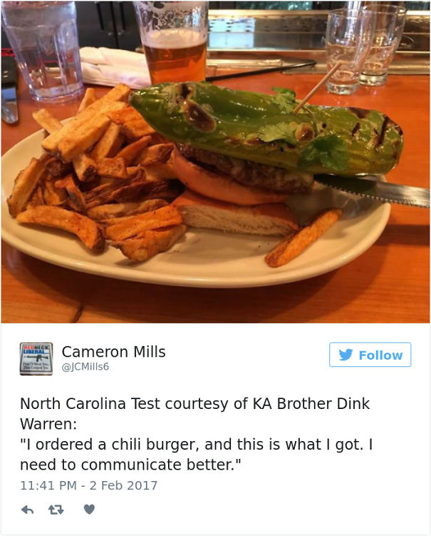 I Ordered A Chili Burger, And This Is What I Got. I Need To Communicate Better