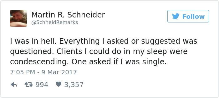 This Man Did A Sexism Experiment With A Female Co-Worker, And Was Completely Surprised By The Results