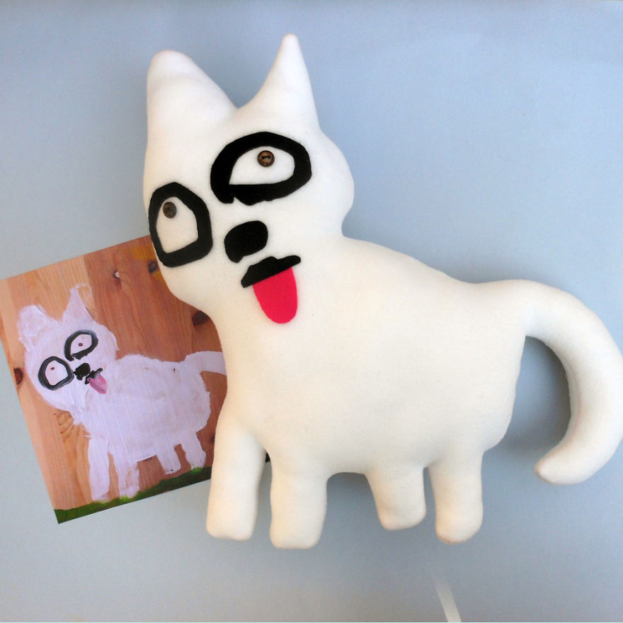 I Turn Your Little Artist’s Drawing Into A Unique, Handmade Softie To Celebrate The Magic Of Childhood!