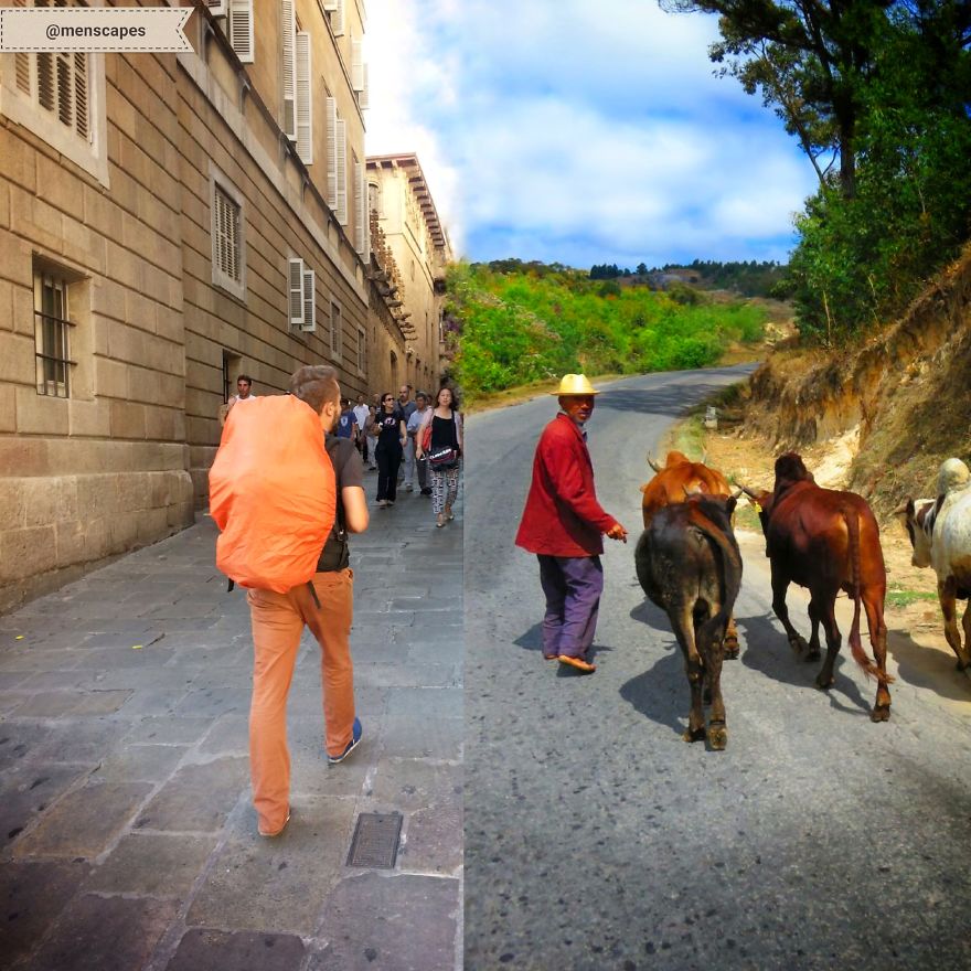 I Find Myself On The Roads - Turkish Traveller Great Collage Works I Find Myself On The Roads - Turkish Traveller Great Collage Works