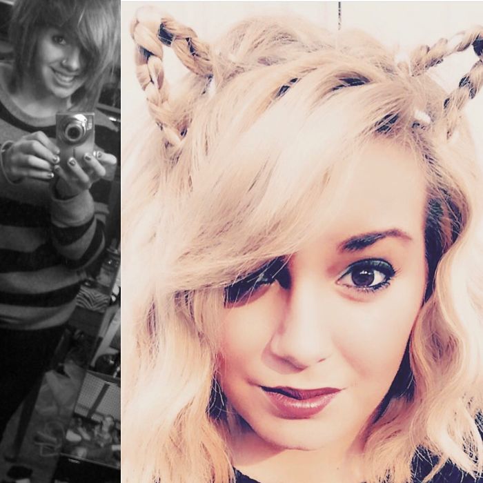 15 Then Too Many Piercings And Always Attending The Local Shows. 23 Now Working In The Beauty Industry And Still Attending Shows.