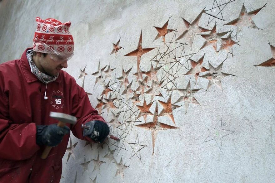 After 8 Years Epic Street Artwork In Kaunas Was Restored After 8 Years Epic Street Artwork In Kaunas Was Restored