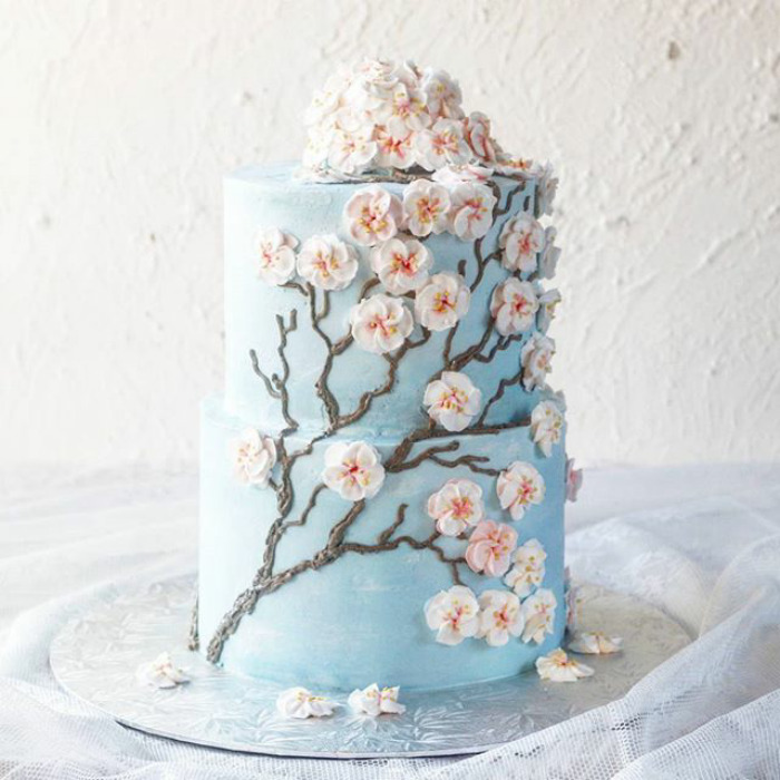 Spring-colourful-buttercream-flower-cakes