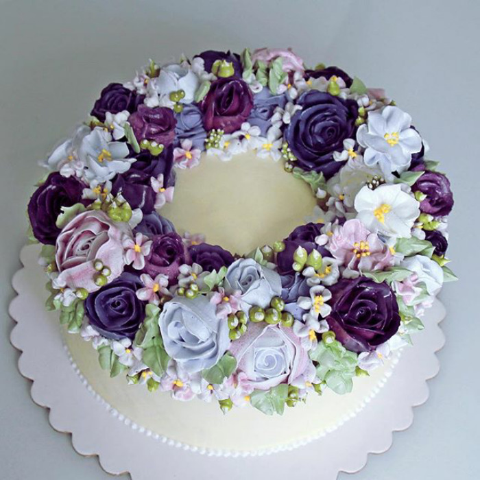 Spring-colourful-buttercream-flower-cakes