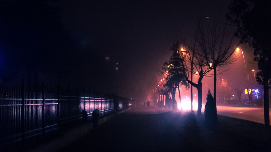 My Hometown Looks Incredible Eerie During Winter Nights My Hometown Looks Incredible Eerie During Winter Nights