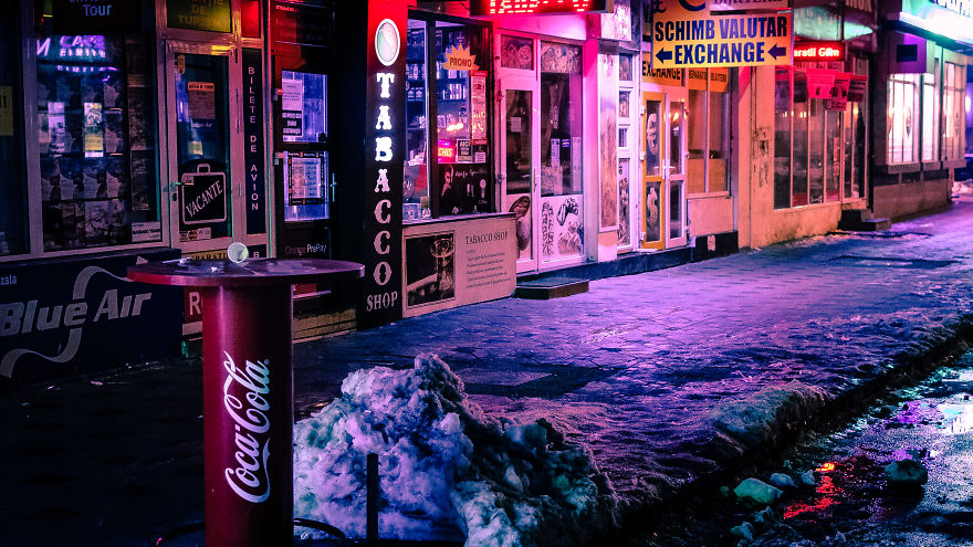 My Hometown Looks Incredible Eerie During Winter Nights My Hometown Looks Incredible Eerie During Winter Nights