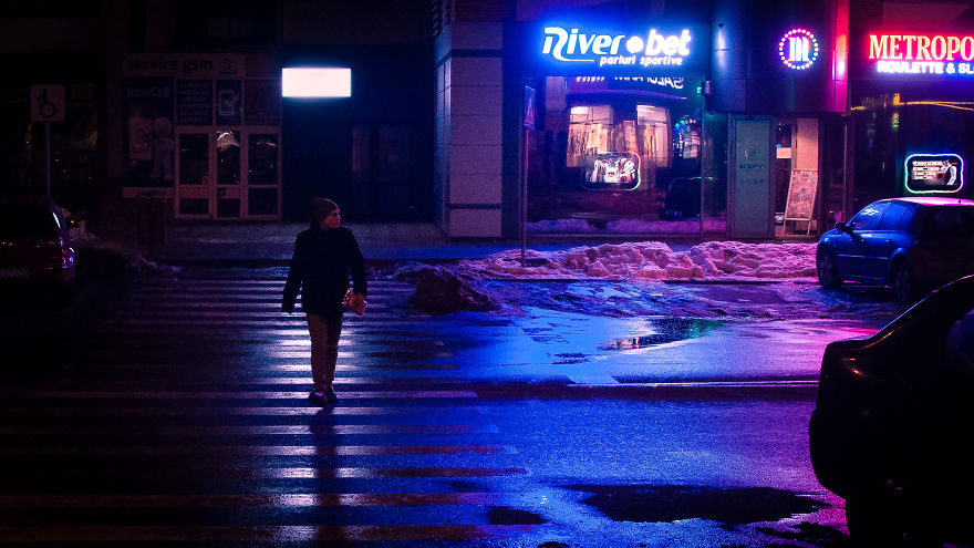 My Hometown Looks Incredible Eerie During Winter Nights My Hometown Looks Incredible Eerie During Winter Nights