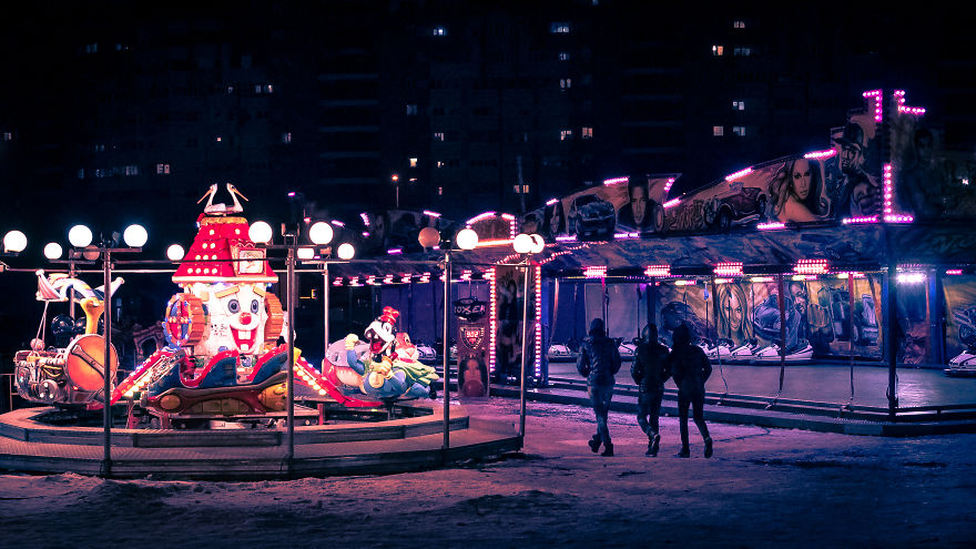 My Hometown Looks Incredible Eerie During Winter Nights My Hometown Looks Incredible Eerie During Winter Nights